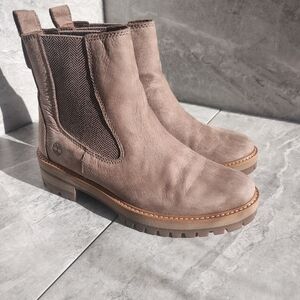 NWT Timberland Courmayeur Valley Chelsea Boots  Taupe Nubuck 8.5M